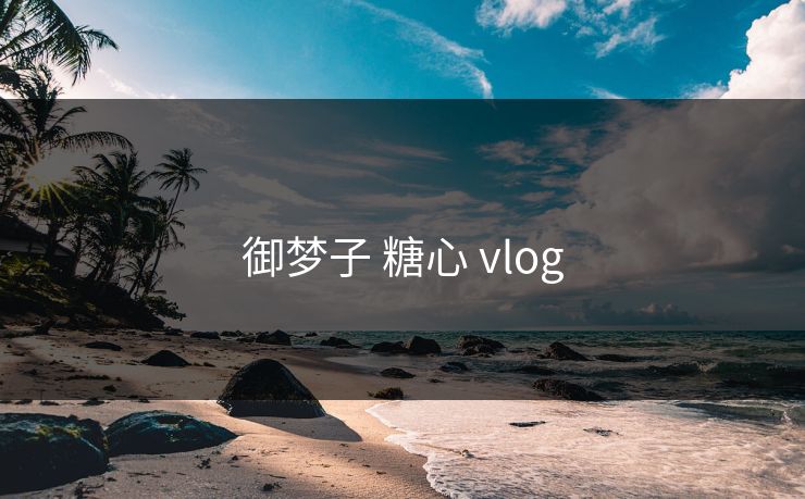 御梦子 糖心 vlog