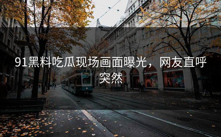 91黑料吃瓜现场画面曝光，网友直呼突然