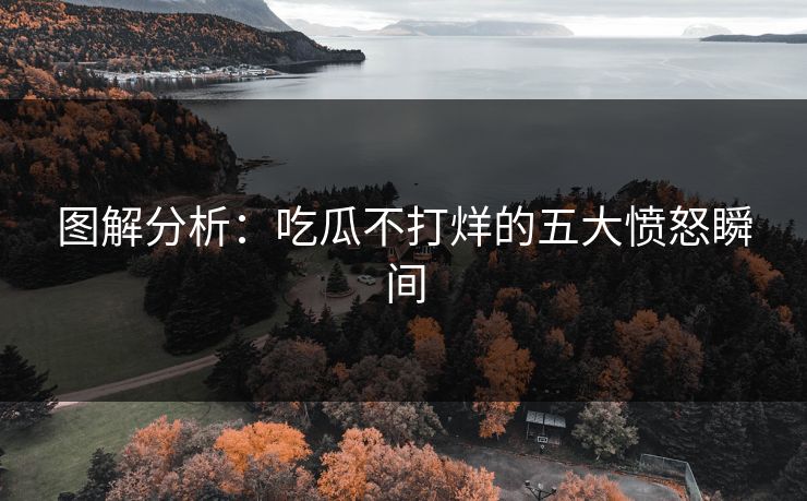 图解分析：吃瓜不打烊的五大愤怒瞬间