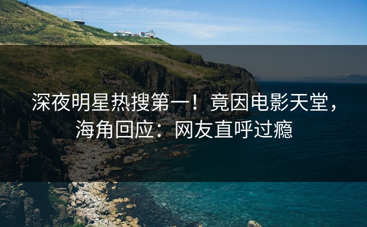 深夜明星热搜第一！竟因电影天堂，海角回应：网友直呼过瘾
